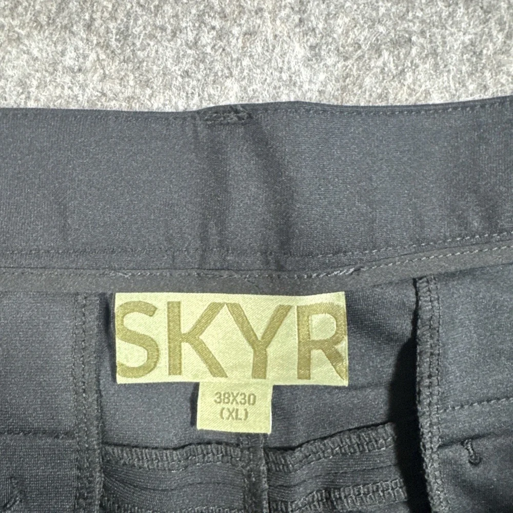 SKYR Men's 4-Way Stretch Anti Odor Moisture Wicking Upf  Pant Black 38 x‎ 30